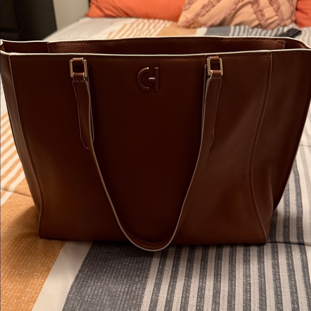 Cole Haan Brown Leather Tote Bag